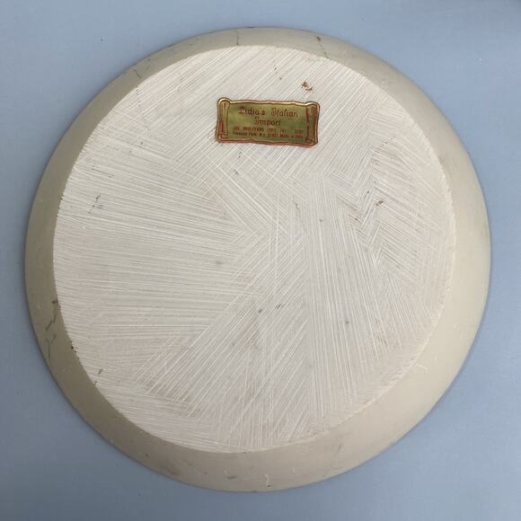 Hand painted 3D floral design decorative plate 6 Inch - Picture 5 of 6